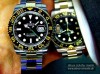 ROLEX "GMT-MASTER II "Cerachrome" Stahl & Gold