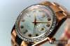 ROLEX "DAY-DATE" Everose-Gold & Diamanten & Perlmutt