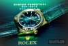 ROLEX "DAY-DATE" Gelbgold-Krokoband