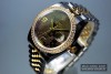 ROLEX DATEJUST steel & gold brilliant-bezel